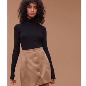 Aritzia Wilfred Centilena Faux Suede Mini Skirt